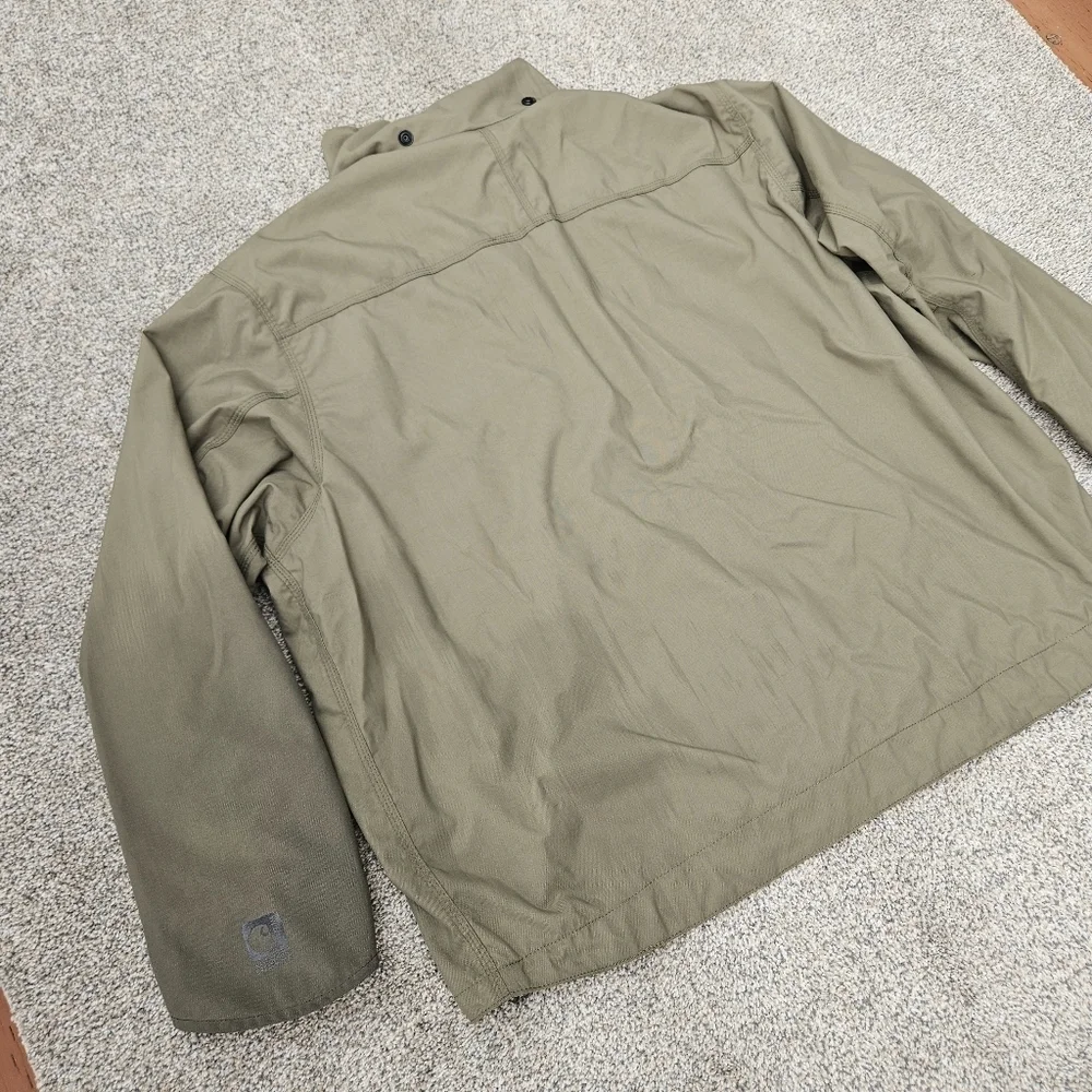Carhartt Coat J162 Shoreline Waterproof Breathable Green Mens Jacket Sz 2XL XXL